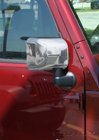 2007-2013 Jeep Wrangler Chrome Mirror Covers by Putco