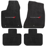 2011-2015 Dodge Charger (2WD Only) "Dodge Logo" Ultimat Front and Back Seat Floor Mats (Ebony) by Lloyd Mats