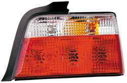 IPCW Tail Lights Red / Clear 1992-1999 BMW E36 / 3 Series 4 door