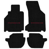 2002-2005 Porsche 911 Targa (996 w/ Bose Sound) "Porsche Logo" Ultimat Front and Back Seat Floor Mats (Black) by Lloyd Mats