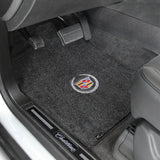 2013-2015 Cadillac XTS "Cadillac Logo" Ultimats Front and Back Seat Floor Mats (Ebony) by Lloyd Mats