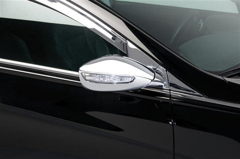 2011-2013 Hyundai Sonata w/ LED opening Chrome Mirror Covers by Putco