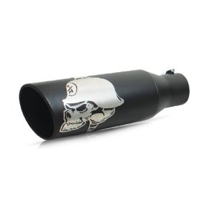 Gibson Metal Mulisha Exhaust Tip Black 2.25"-2.5" In 5" Out