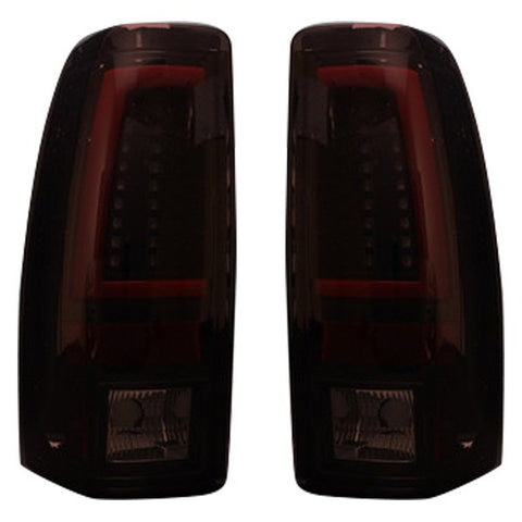 1999-2006 Chevy Silverado GMC Sierra Red/Smoked Recon LED Tail Lights