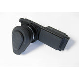 Replacement Handle for 1 1/8" Center Hole Frameless, Bonded Only by Pop & Lock