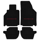 2001-2005 Porsche 911 Carrera (996) "Porsche Logo" Ultimat Front and Back Seat Floor Mats (Black) by Lloyd Mats