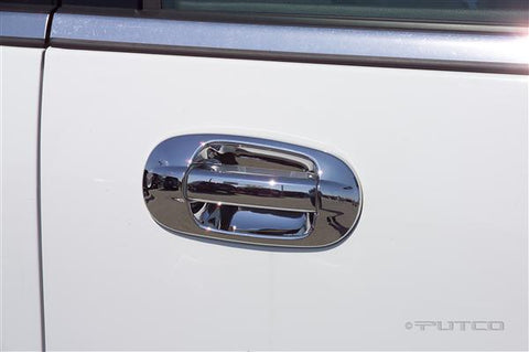 Putco Chrome Door Handle Covers 2003-2006 Lincoln Navigator (Outer Ring Only)(w/out Pass. Keyhole)