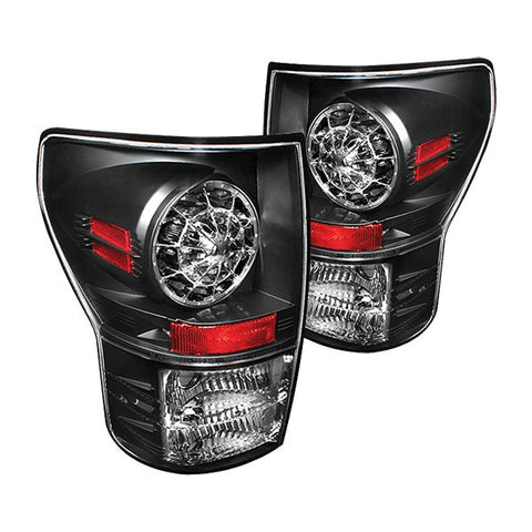 2007-2013 Toyota Tundra Black LED Tail Lights by IPCW