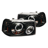 IPCW Black Halo Projector Headlights 2001-2008 Ford Ranger