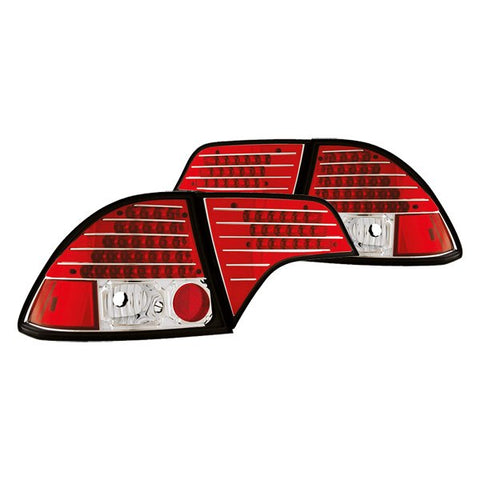 2006-2009 Honda Civic Sedan IPCW Red LED Tail Lights