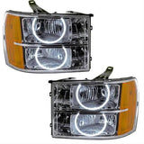 2007-2013 GMC Sierra Oracle "Round Halo Style" Halo Headlights (Complete Assemblies)