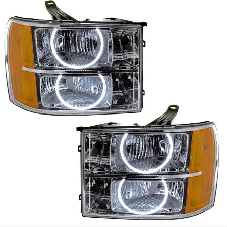2007-2013 GMC Sierra Oracle "Round Halo Style" Halo Headlights (Complete Assemblies)