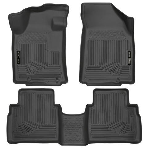 Husky WeatherBeater FRONT + BACK SEAT Floor Liners 2016 Nissan Maxima