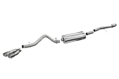 2014-2018 Chevrolet Silverado GMC Sierra (1500 6.2 V8) Crew Cab/Short Bed AND Double Cab/Standard Bed 143.5" Wheelbase) Corsa Sport Cat-Back Exhaust