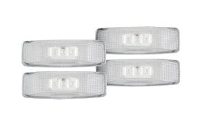 RECON Clear LED Fender Lights 1994-2001 Dodge Ram