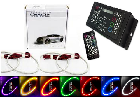 2005-2010 Jeep Grand Cherokee (No SRT-8) Color Changing LED Headlight Halo Kit w/2.0 Remote by Oracle Lighting